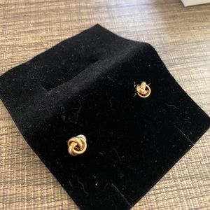 Fossil Twisted Knot Stainless Steel Studs